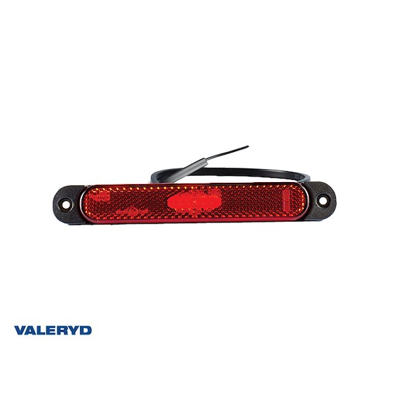 VALERYD LED Positionsljus Valeryd röd med reflex 12-36V 0,5m kabel