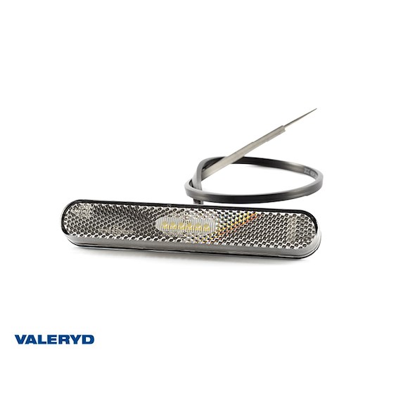 VALERYD LED Positionsljus Valeryd vit med reflex 12-36V 0,5m kabel självhäftande