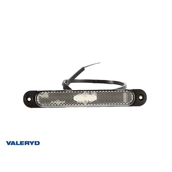 VALERYD LED Positionsljus Valeryd vit med reflex 12-36V 0,5m kabel