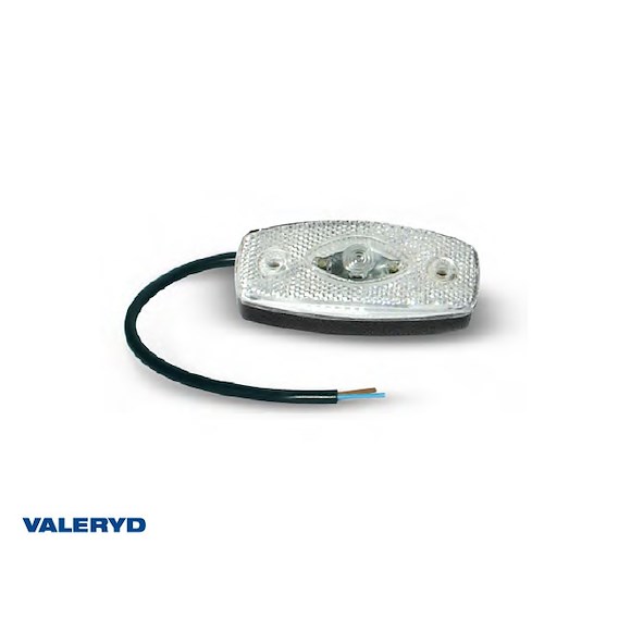 VALERYD LED Positionsljus vit med reflex Ajba 12/24V 103x45x30 mm 0,3 m kabel