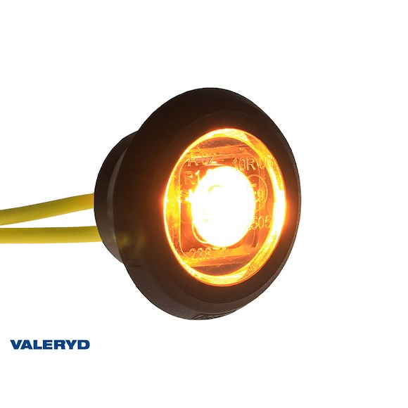 VALERYD LED Sidomarkeringsljus Valeryd Ø32x17,2mm Gul 12-36V inkl. 0.15m Kabel