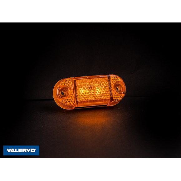 VALERYD LED Sidomarkeringsljus Valeryd 65x28x18mm gul 12–36V, inkl. 150mm Kabel