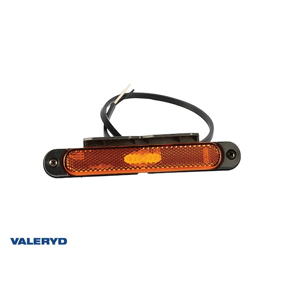 VALERYD LED Sidomarkeringsljus Valeryd gul med reflex 12-36V 0,5m kabel med hållare