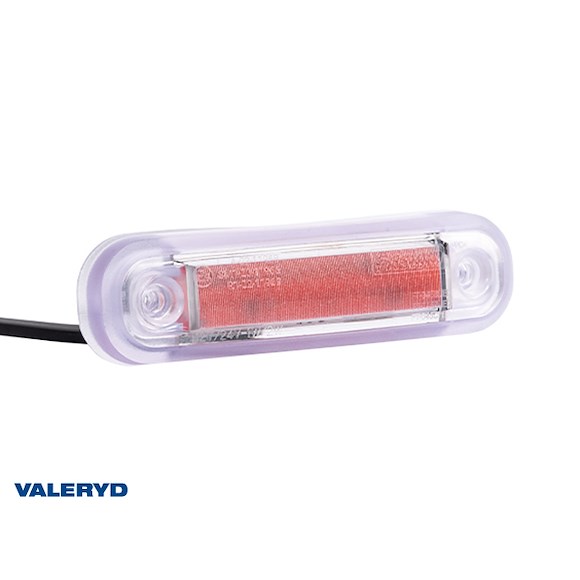 VALERYD LED Sidomarkeringslykta 110x30.5x18mm röd 50cm kabel