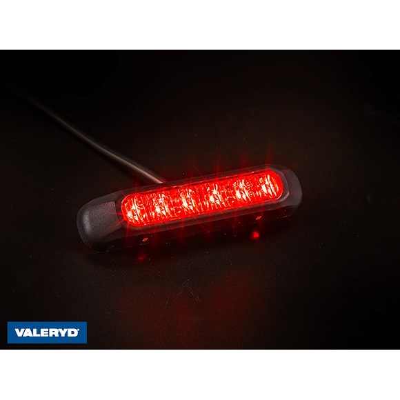 VALERYD LED Varningsljus Valeryd Arctic Night 132,2x28,2x28 mm röd 1 m kabel