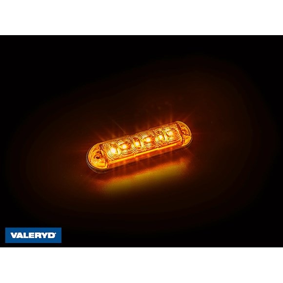 VALERYD LED Varningsljus Valeryd gul 12-36V 4 program 0,15 m kabel