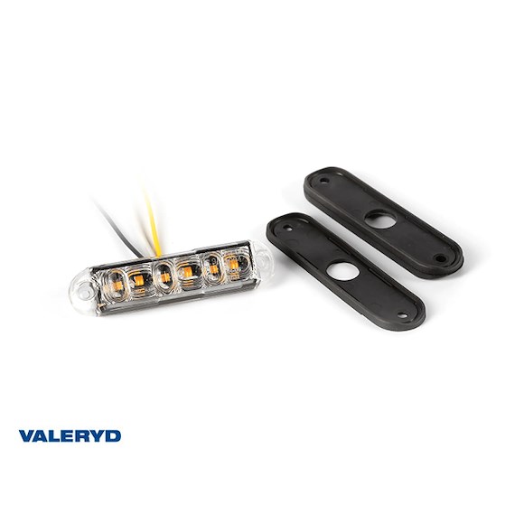 VALERYD LED Varningsljus Valeryd gul 12-36V 4 program 0,15 m kabel