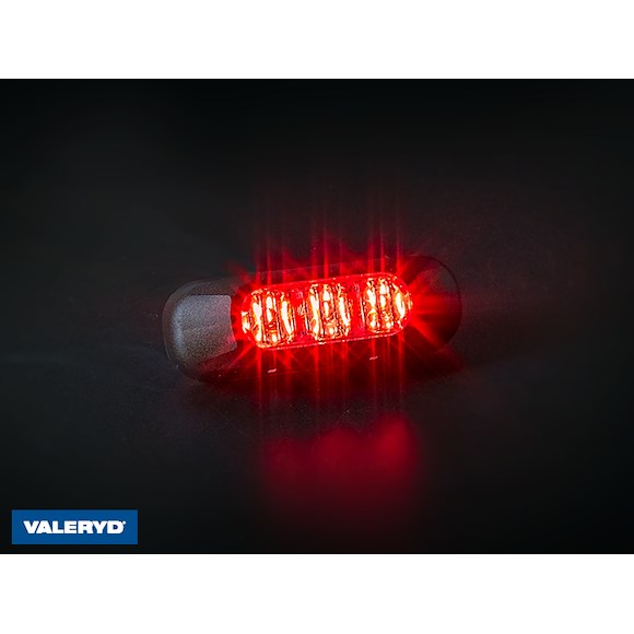 VALERYD LED Varningsljus Valeryd röd 12-36V 0,25m kabel