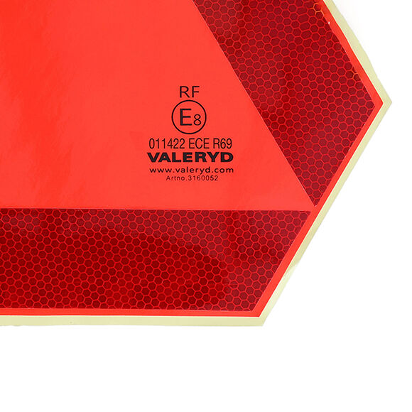 VALERYD LGF-Skylt Reflex Varningstriangel 42x36, självhäftande