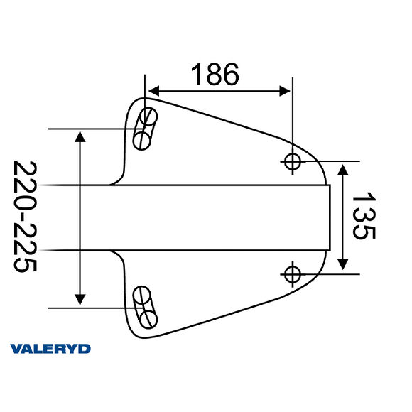 VALERYD Påskjutare AL-KO 2,8 VB/1 utf. C, 2500-3500kg