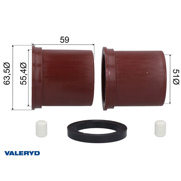 VALERYD Påskjutsbussningsats Knott KF27A, KF30C, KRV30B, KRV30A/B