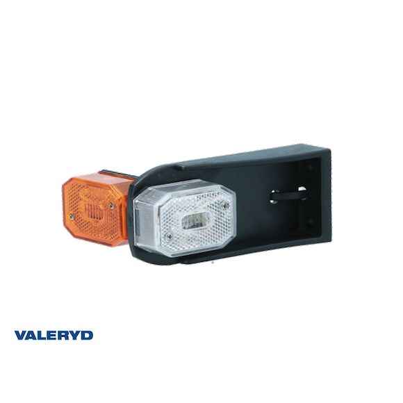 VALERYD Positionsljus Aspöck Flexipoint vit/orange med hållare 0,25 m DC-kabel