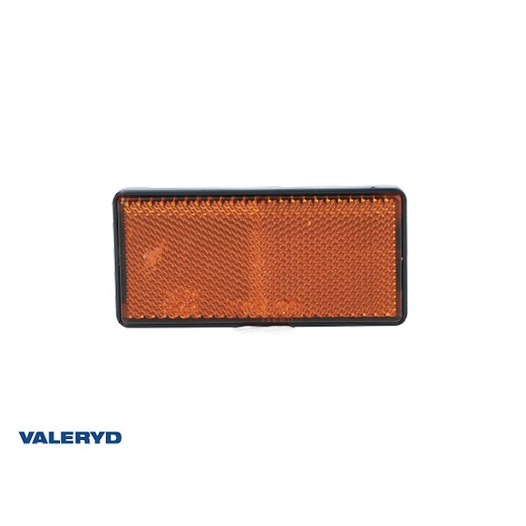 VALERYD Rektangulär reflex Radex självhäftande orange 103x51 mm