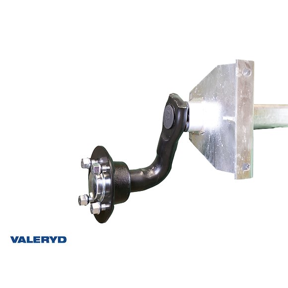 VALERYD Släpvagnsaxel Obromsad 750 Kg 940/1330 4x100 U-profil