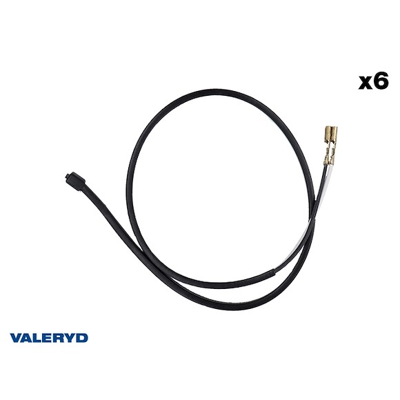 VALERYD Smartkabel 50cm med kabelskor 6-pack