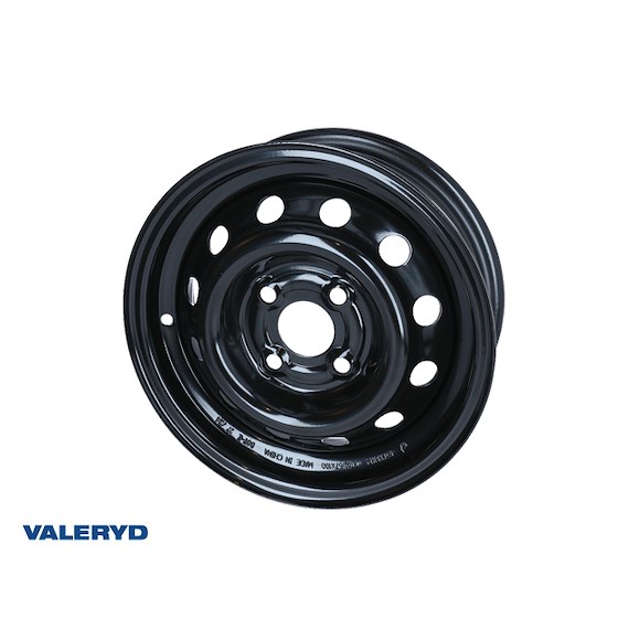 VALERYD Stålfälg 5.5x14, 4x100, ET30, 750Kg svart