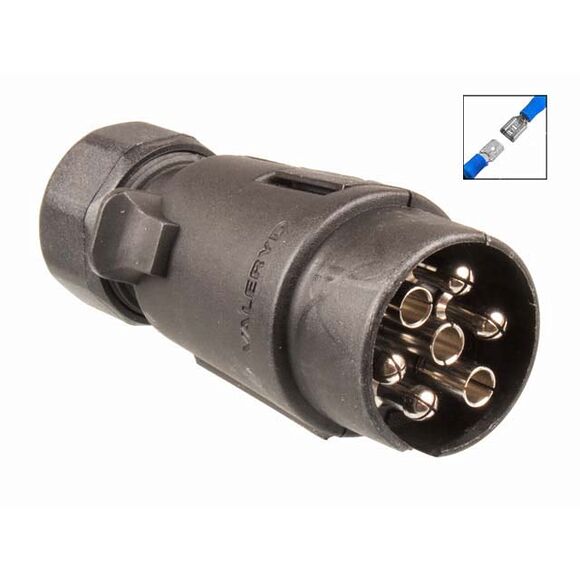 VALERYD Stickpropp 7-pol, plast 12V, flatstiftanslutning