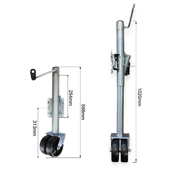 VALERYD Stödhjul Dubbelhjul 70x17,2x16cm 680 Kg 