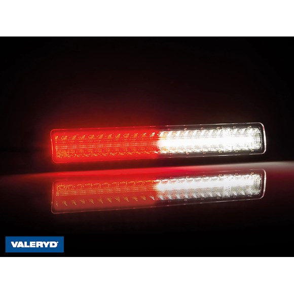 VALERYD Universal LED Baklampa klar Valeryd 2-funktionell, dimljus/backljus 12/24V 1m ka