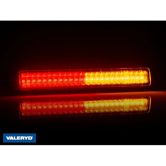VALERYD Universal LED Baklampa klar Valeryd 3-funktionell 12-24 V 1 m kabel, Gul/röd