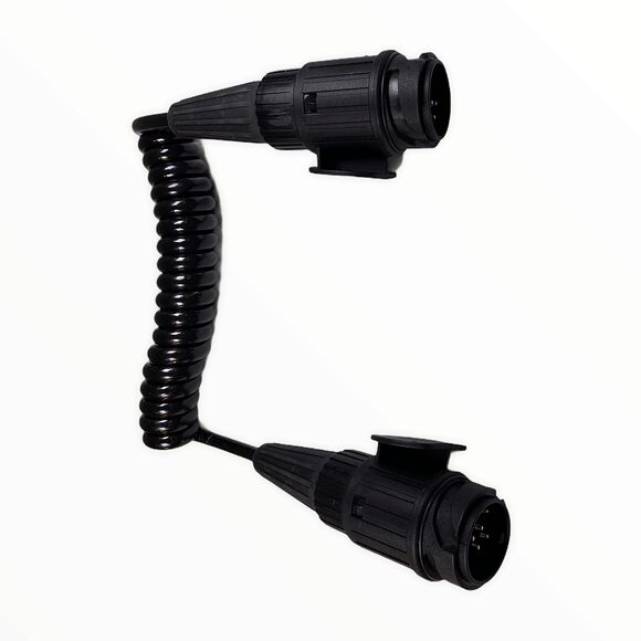   13-pol, Spiralkabel 8 x 1,5 kvmm arbetslängd 1500 mm