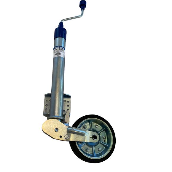 VALERYD Automatstödhjul Ø60mm rund, stålfälg, Fullgummihjul 200x60mm Belastning 500kg. F