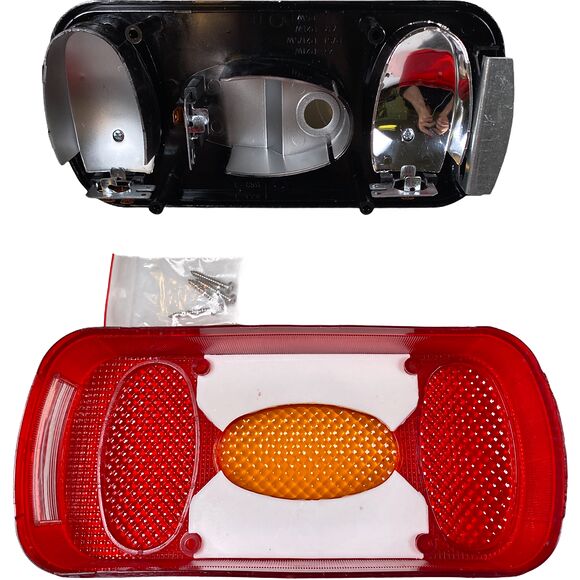 VALERYD Baklampa Aspöck Midipoint II Hö/Vä L218xB98xH57 med skyltbelysning o dimljus