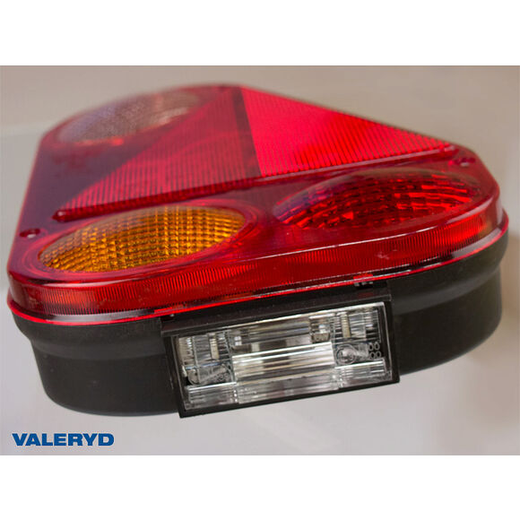 VALERYD Baklampa Radex Hö 230x180x62 med skyltbelysning och backljus. Bajonettanslutning