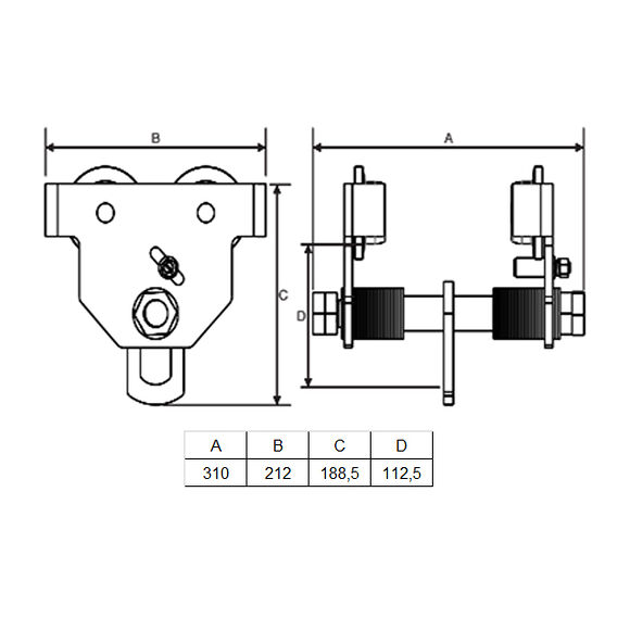 VALERYD Blockvagn, 0,5 ton
