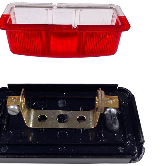 VALERYD Breddmarkeringslykta vit/röd Jokon L78xB43xH31