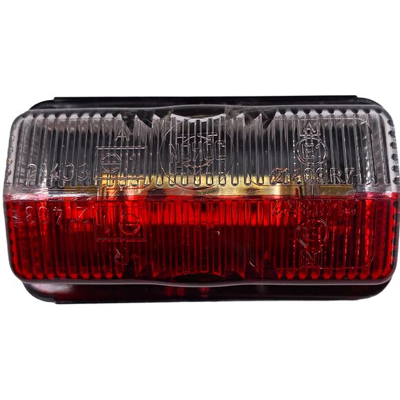 VALERYD Breddmarkeringslykta vit/röd Jokon L78xB43xH31