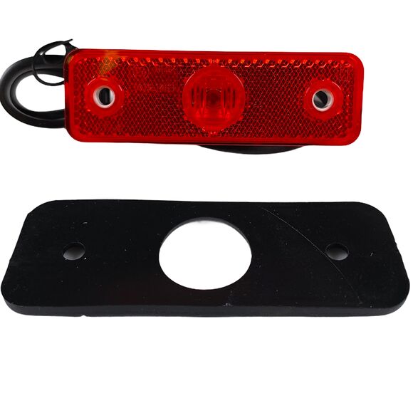 VALERYD LED Positionsljus Valeryd 102x36*9 röd 12-30V med reflex inkl. 450 mm kabel