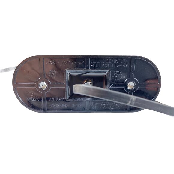 VALERYD LED Positionsljus Valeryd 120x46x18 vit 12-30V med reflex inkl. 450 mm kabel