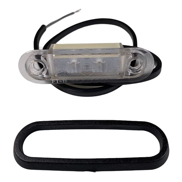 VALERYD LED Positionsljus Valeryd 80x24x18 röd 12-30V med reflex inkl. 450 mm kabel