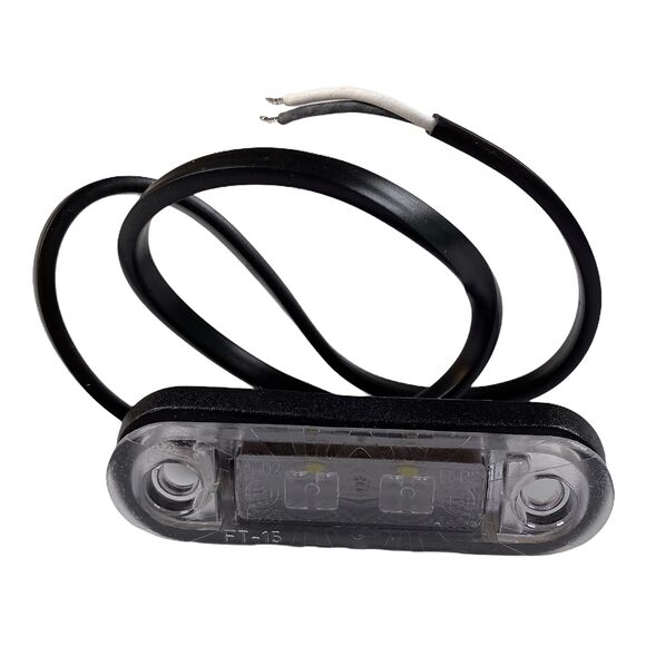 VALERYD LED Positionsljus Valeryd 80x24x18 vit 12-30V inkl. 450 mm kabel