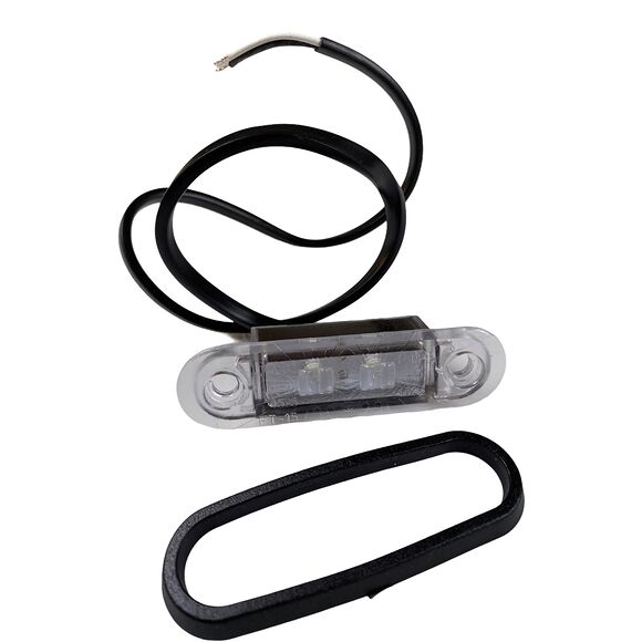 VALERYD LED Positionsljus Valeryd 80x24x18 vit 12-30V inkl. 450 mm kabel