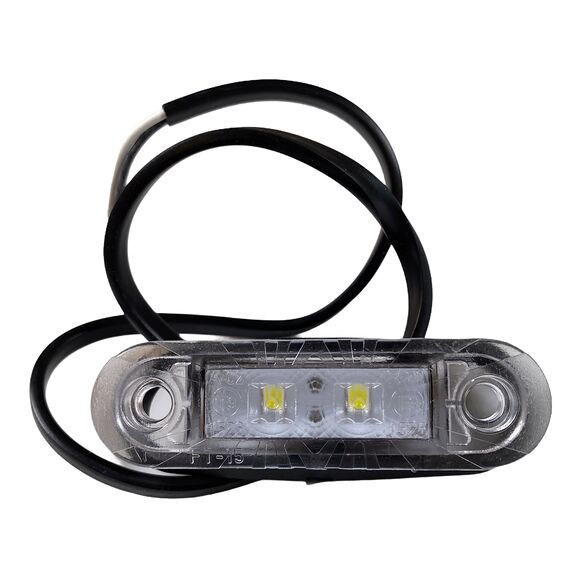 VALERYD LED Positionsljus Valeryd 80x24x18 vit 12-30V inkl. 450 mm kabel