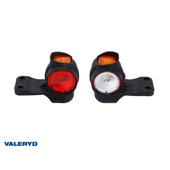VALERYD LED Sidomarkeringslykta Fristom 113x86xO52mm Hö röd/vit/gul 12-36V. 0.5m kabel