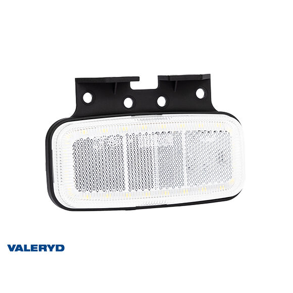 VALERYD LED Sidomarkeringslykta Fristom 123x80x38mm Vit 12-36V. kabel