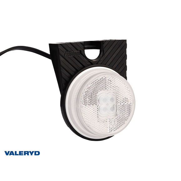 VALERYD LED Sidomarkeringslykta O80x118x29mm vit 46cm kabel