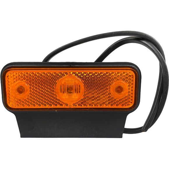 VALERYD LED Sidomarkeringslykta Valeryd 105x60x9 gul 12-30V med reflex inkl. 450 mm kabe