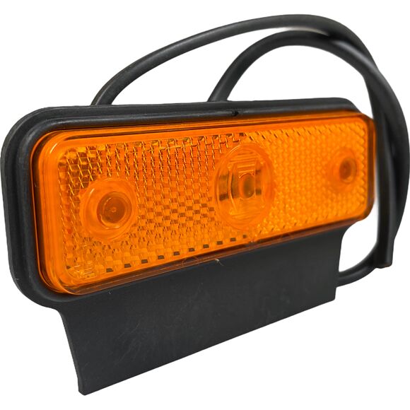 VALERYD LED Sidomarkeringslykta Valeryd 105x60x9 gul 12-30V med reflex inkl. 450 mm kabe