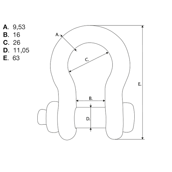 VALERYD Lyrschackel G-2130. WLL 1.0 t.