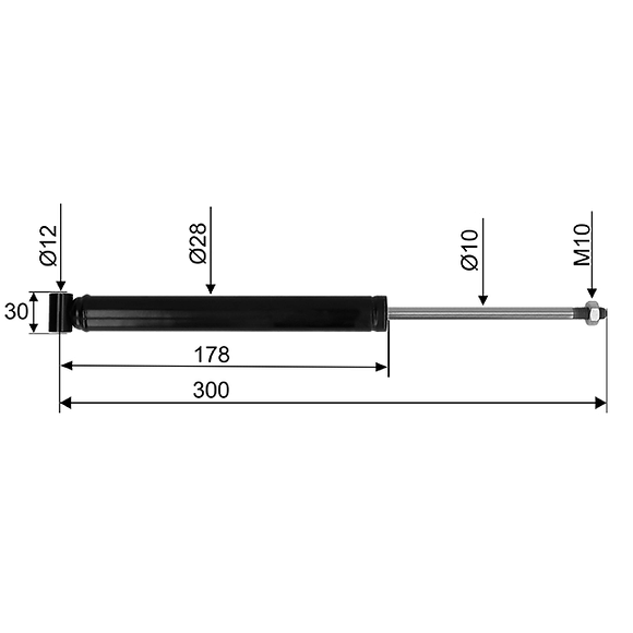 VALERYD Påskjutsdämpare Grau GSA 1.0 // 1.5 CC=300