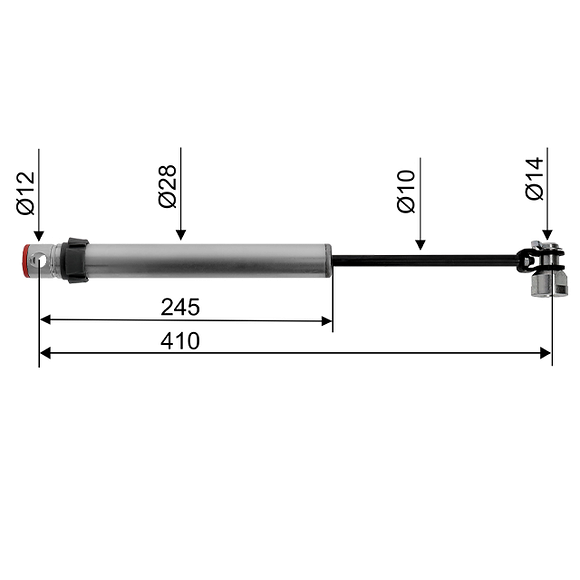 VALERYD Påskjutsdämpare Knott KFL 12-14 CC=410