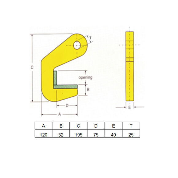 VALERYD Rörlyfthandske horisontallyft TPH, 1500 Kg