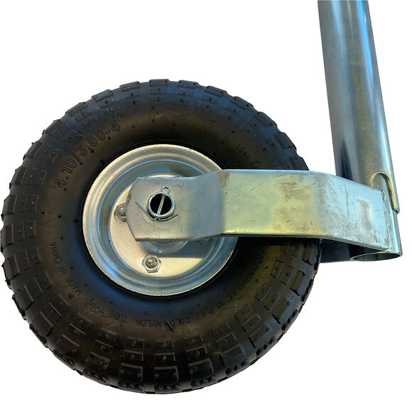 VALERYD Stödhjul 48 mm, rund med stålfälg. Luftgummihjul 260x85 mm. Belastning 136 Kg