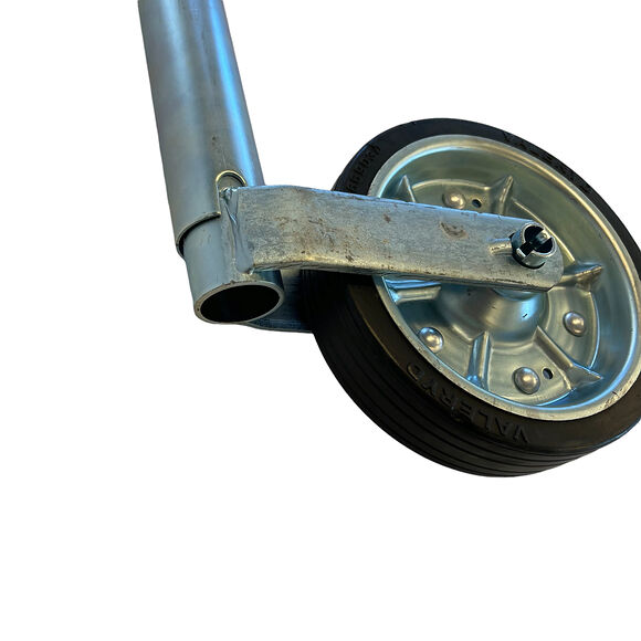 VALERYD Stödhjul o48mm med stålfälg. Fullgummihjul 200x50mm. Belastning 300kg