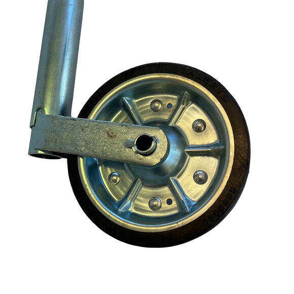 VALERYD Stödhjul o48mm med stålfälg. Fullgummihjul 200x50mm. Belastning 300kg