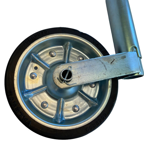 VALERYD Stödhjul o48mm med stålfälg. Fullgummihjul 200x50mm. Belastning 300kg